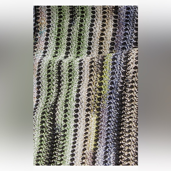 Missoni Long Maxi dress Space Dye Metallic stripe Gown New Size 38 Italy, US 2 - Picture 6 of 12